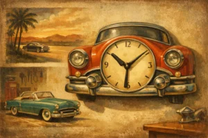 Classic Car Wall Clock Style That Stands Out